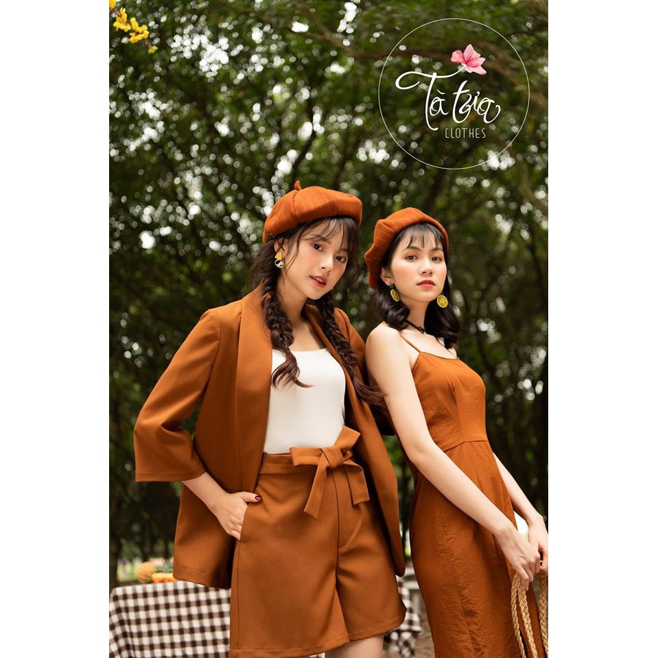 Tà Tưa Clothes Set Áo vest nâu, phối quần | BigBuy360 - bigbuy360.vn