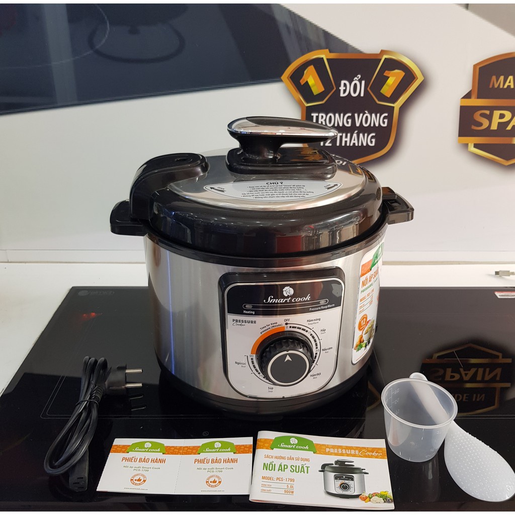 Nồi áp suất cơ 5 lít Smartcook PCS-1799