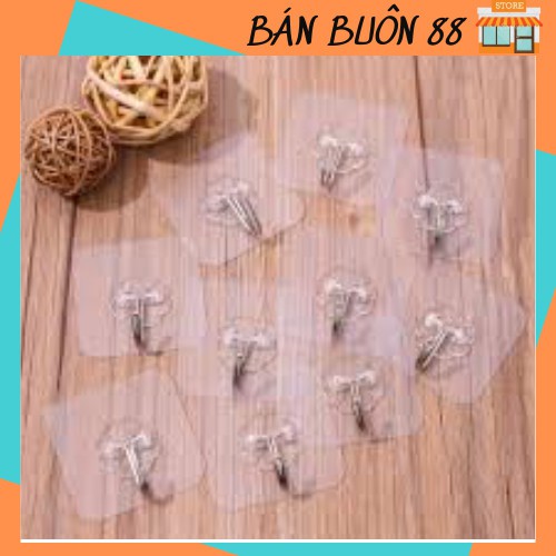 BỘ 10 MÓC DÁN TƯỜNG SIÊU DÍNH 6x6CM