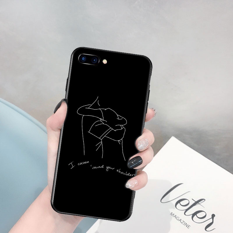 Ốp điện thoại mềm in hình cặp đôi cho Realme C2 C3 C11 C12 C15 C17 C20 C21 C25 GT NEO 5G redmi note 8