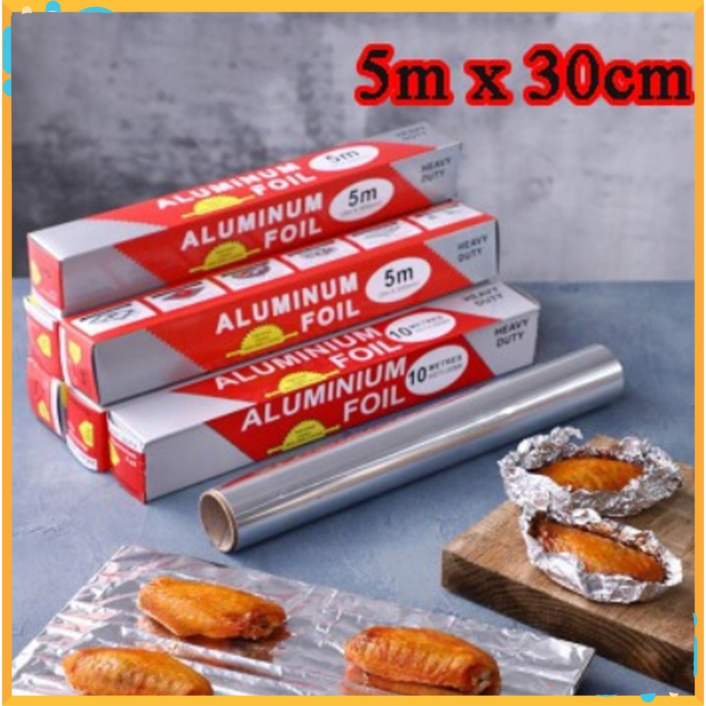 Giấy Bạc Nướng Đồ Ăn, Giấy Bạc Bọc Thực Phẩm, Giấy bạc nướng cá, hải sản