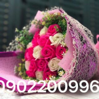 Bó hoa hồng sáp thơm 19 bông