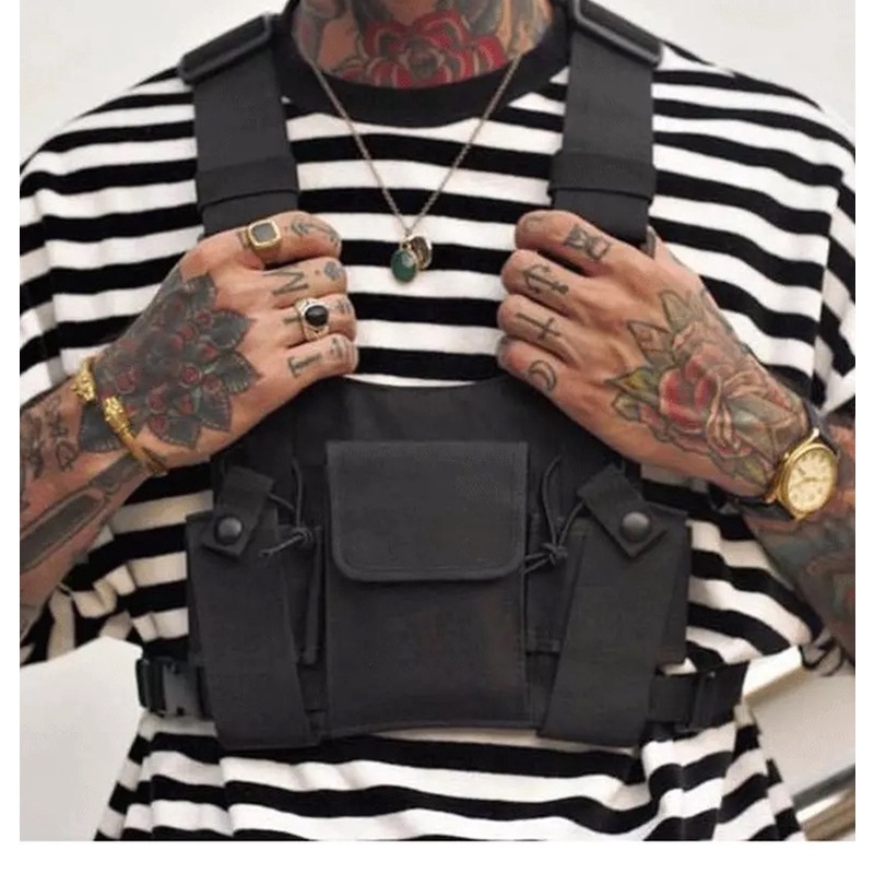 Túi đeo trước ngực unisex cho nam, nữ phong cách hip hop cá tính