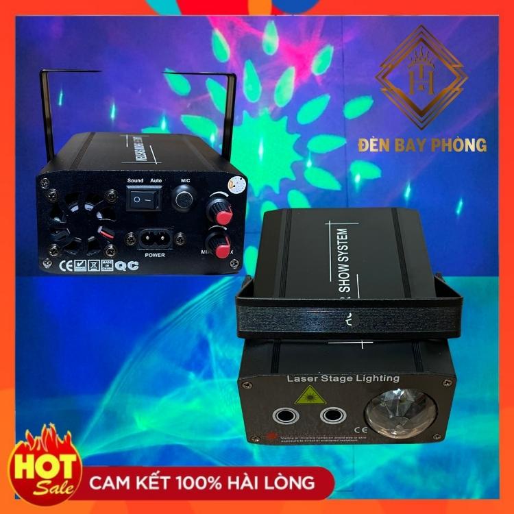 Đèn Laser Mini 3in1 Màn Ảo Cảm Biến Âm Thanh Hiệu Ứng 3D Dùng Cho Phòng Karaoke, Bar, Sân khấu...