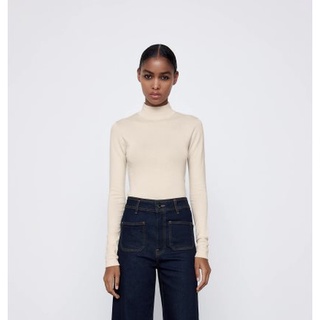 áo thun cổ 3 phân Zara - 3433/001/712