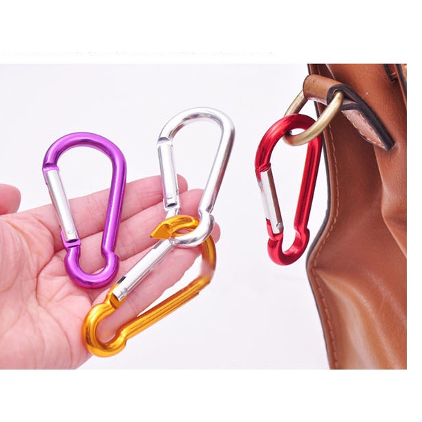 Móc Khóa Xe, Móc Khóa Bấm Treo Đồ Balo Du Lịch Bằng Kim Loại Chắc Chắn - MK3