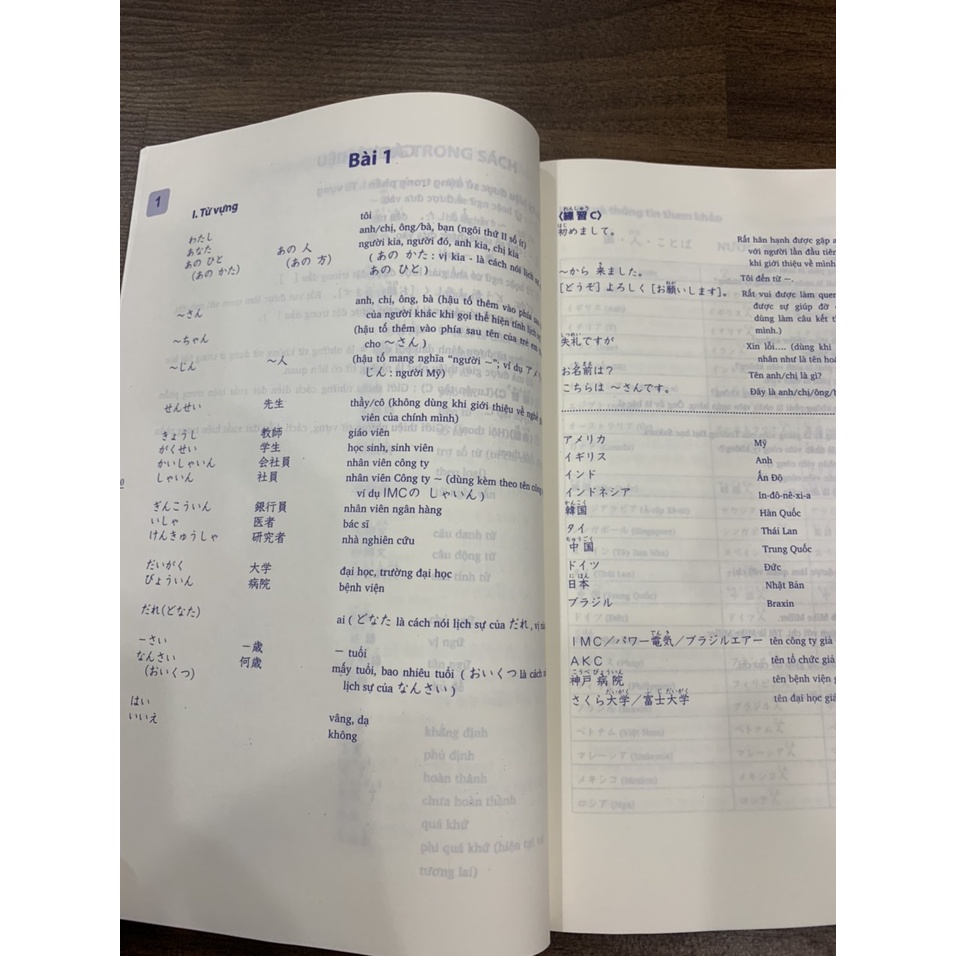 Sách - Giáo Trình Minna No Nihongo Sơ Cấp I - Bản Dịch Và Giải Thích Ngữ Pháp ( Bản Mới In Màu )