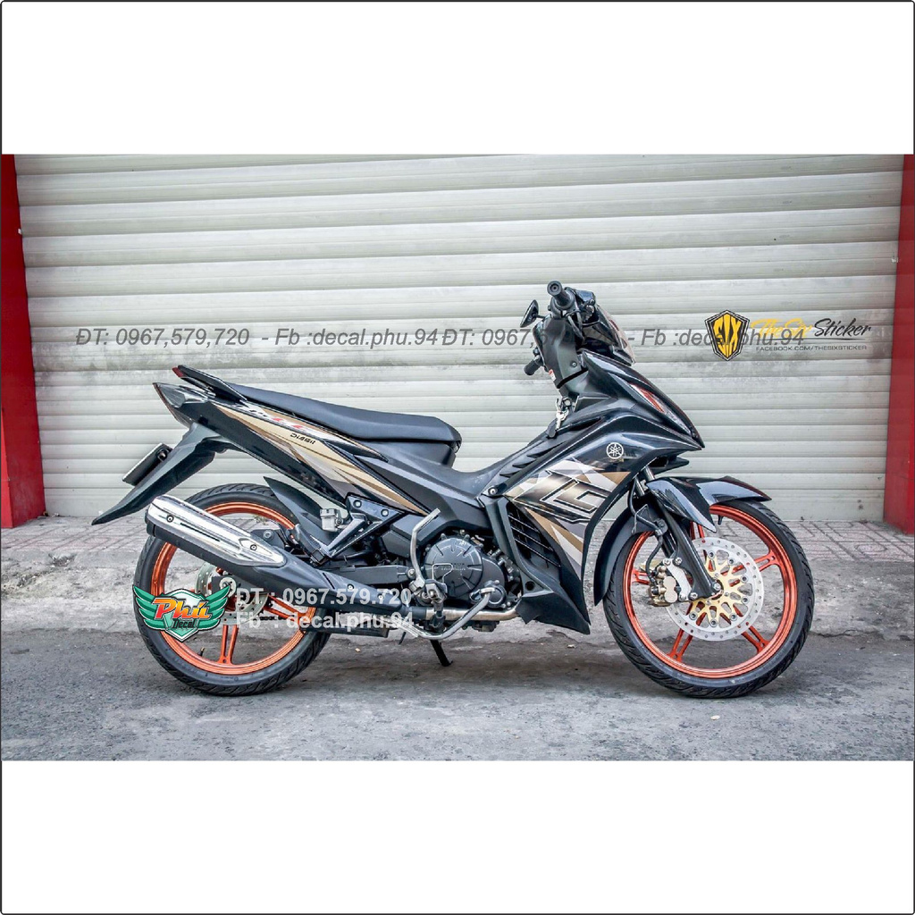 Tem Rời Exciter 135 Lc xám đen (J)