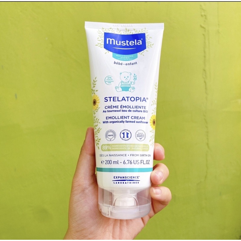 Mustela Kem Dưỡng Da Chàm Thể Tạng (Viêm Da Cơ Địa) Stelatopia Emollient Cream 200ml