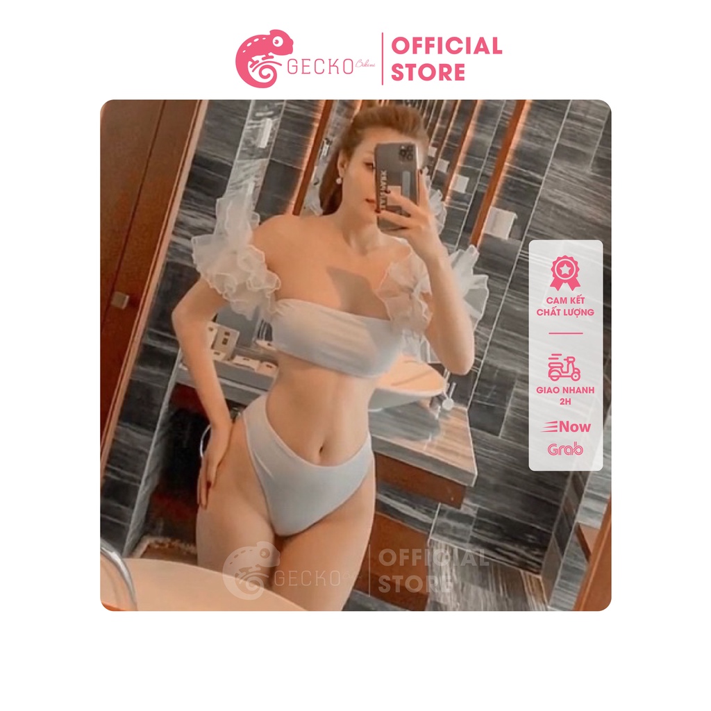 Bikini Đồ Bơi 2 Mảnh Quay Phối Lưới GK0267 (Ảnh Thật)