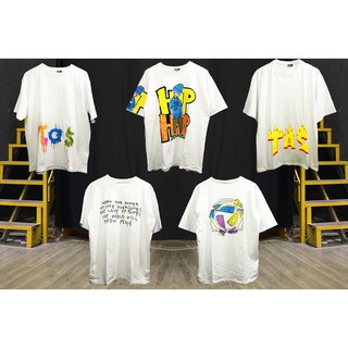 Áo phông oversize tee trắng (5 hình)