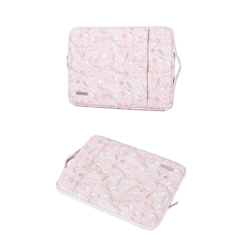 CanvasArtisan Túi da đựng laptop có ngăn trước chống thấm nước in họa tiết hoa cho Matebook Air Pro 11/12/13/14/15 Inch