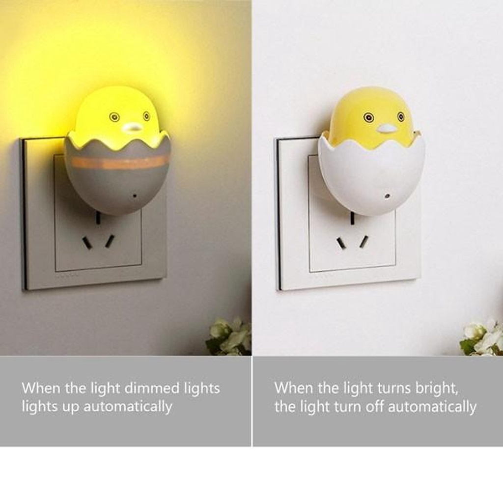 Đèn ngủ cảm ứng hình nấm tự động sáng khi trời tối