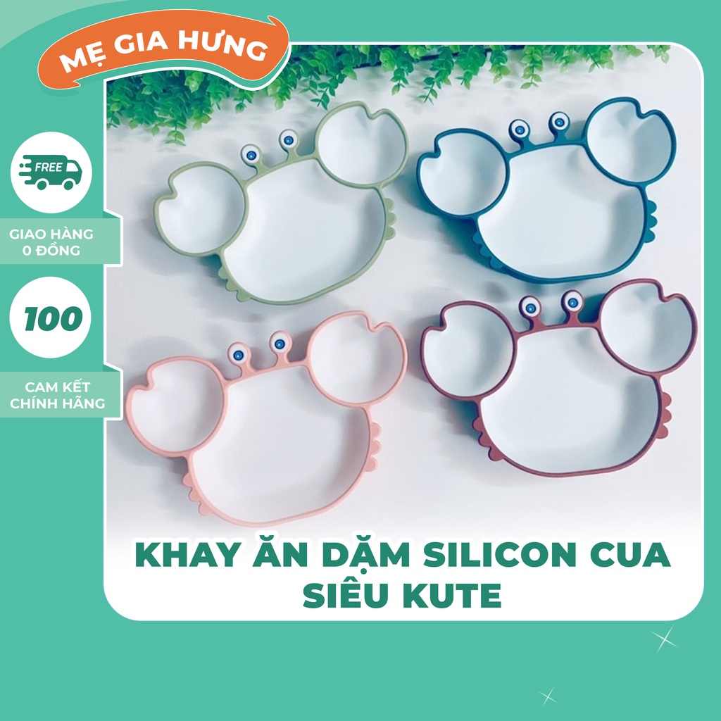 KHAY ĂN DẶM SILICON CUA SIÊU KUTE