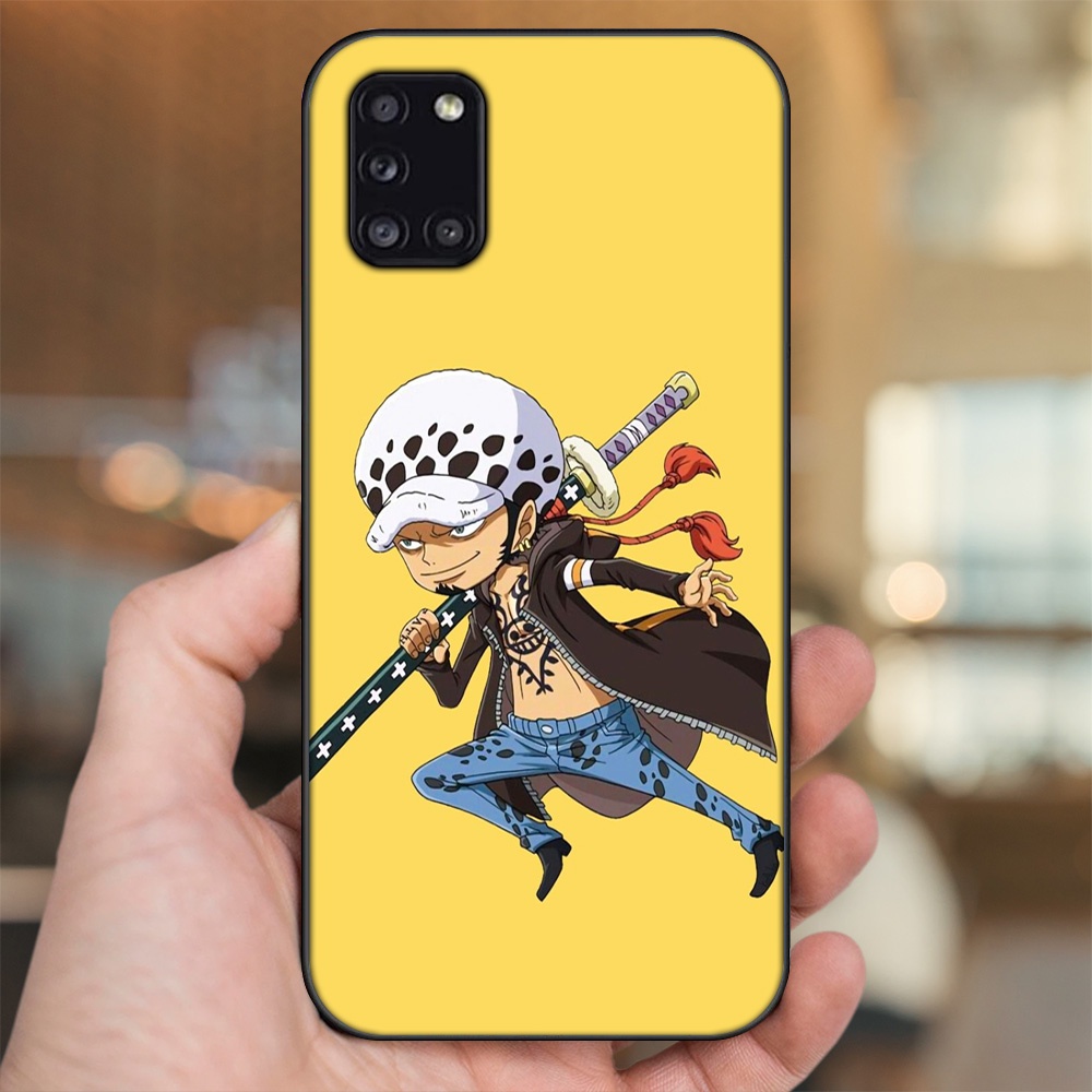 Ốp lưng Samsung A31 viền đen in hình Law One Piece