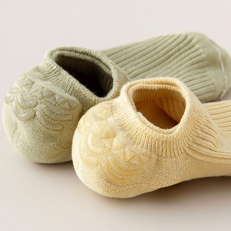 100% Cotton Women Invisible Socks Summer Macaron Color Twin-needle Female Low Cut Socks All-match Boat Socks