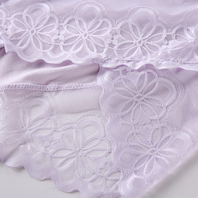 Lace Embroidery High Waist Panties Women Sexy Lingerie Briefs Big Size Underwear Seamless Transparent Breathable Soft 4XL-6XL | BigBuy360 - bigbuy360.vn