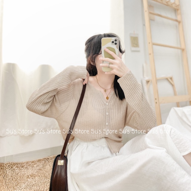 Áo cardigan len hàn cúc dọc A1407 SUSTORE | BigBuy360 - bigbuy360.vn
