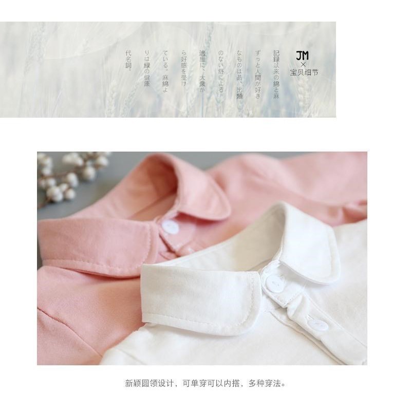 Áo thun polo bé trai gái chất phông cotton trơn cổ bẻ Xuất Dư