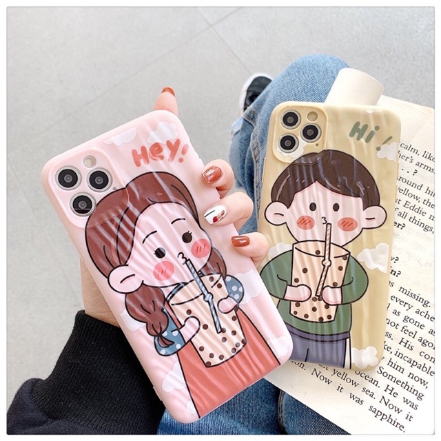 Ốp Lưng ĐT Hình Cặp Đôi Trà Sữa [iphone]