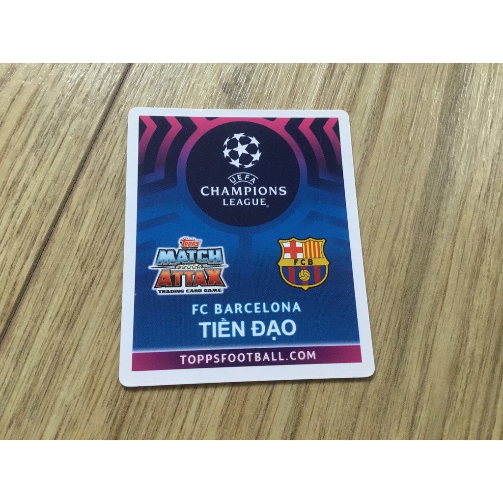 Thẻ Cầu Thủ Match Attax Lionel Messi mùa 2018/2019 POCA