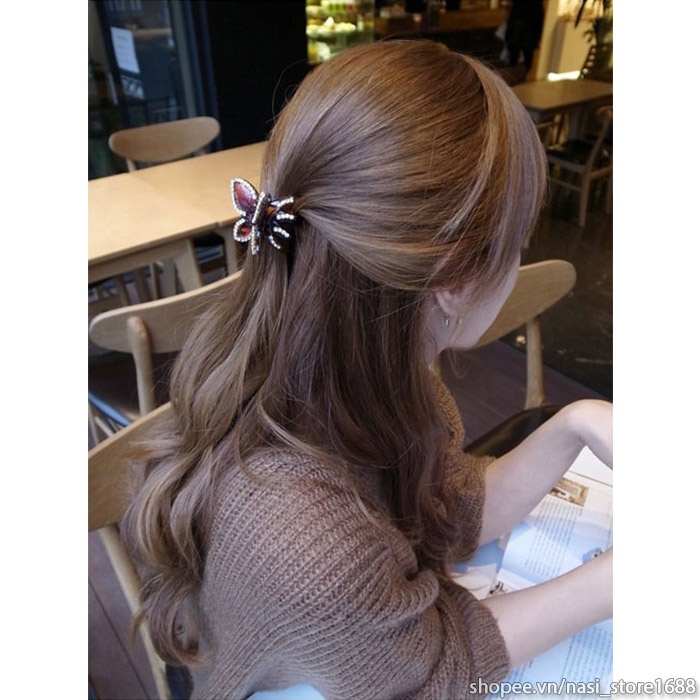 Kẹp càng cua Hàn Quốc hình bướm dễ thương, chất liệu cao cấp bền đẹp - kẹp tóc cute nữ - NASI Store