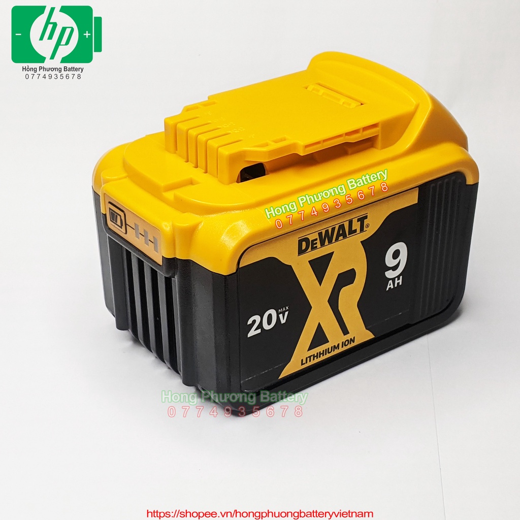 Vỏ mạch Dewalt 20V 9A 15cell mạch nhận sạc zin