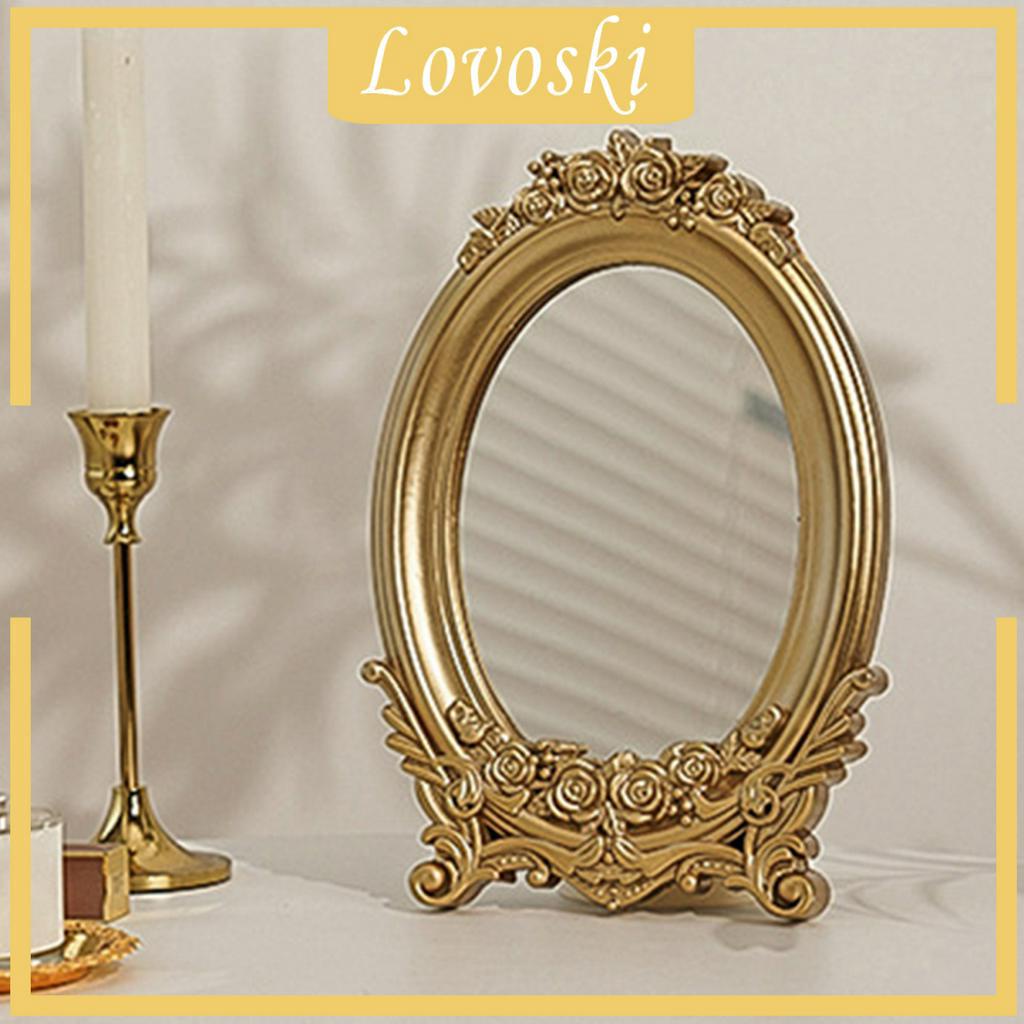 Khay Đựng Đồ Trang Điểm Có Gương Tiện Dụng Kích Thước 17x24cm