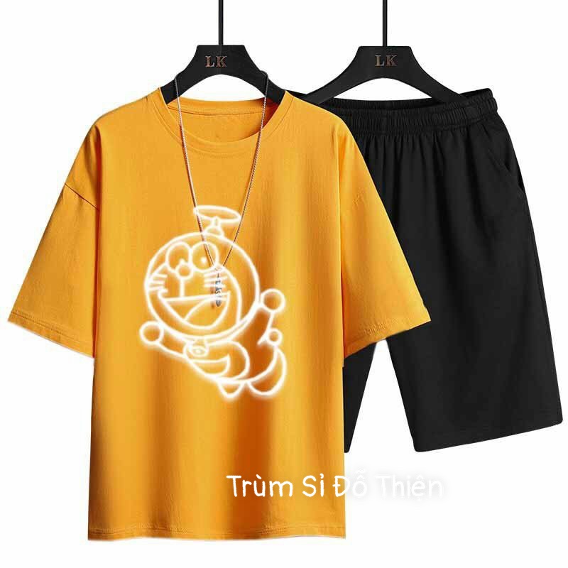 ĐỒ BỘ NAM 🚚 FREESHIP 🚚 BỘ THỂ THAO NAM DOREMON PHẢN QUANG MẪU MỚI SIÊU HOT MẶC NHÀ TÂP GYM PHONG CÁCH TRẺ TRUNG