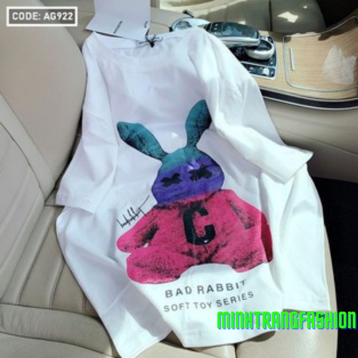 [FREESHIP] Áo Thun Tay Lỡ Cực chất Unisex Hình In Bad Rabbit Form Rộng | BigBuy360 - bigbuy360.vn
