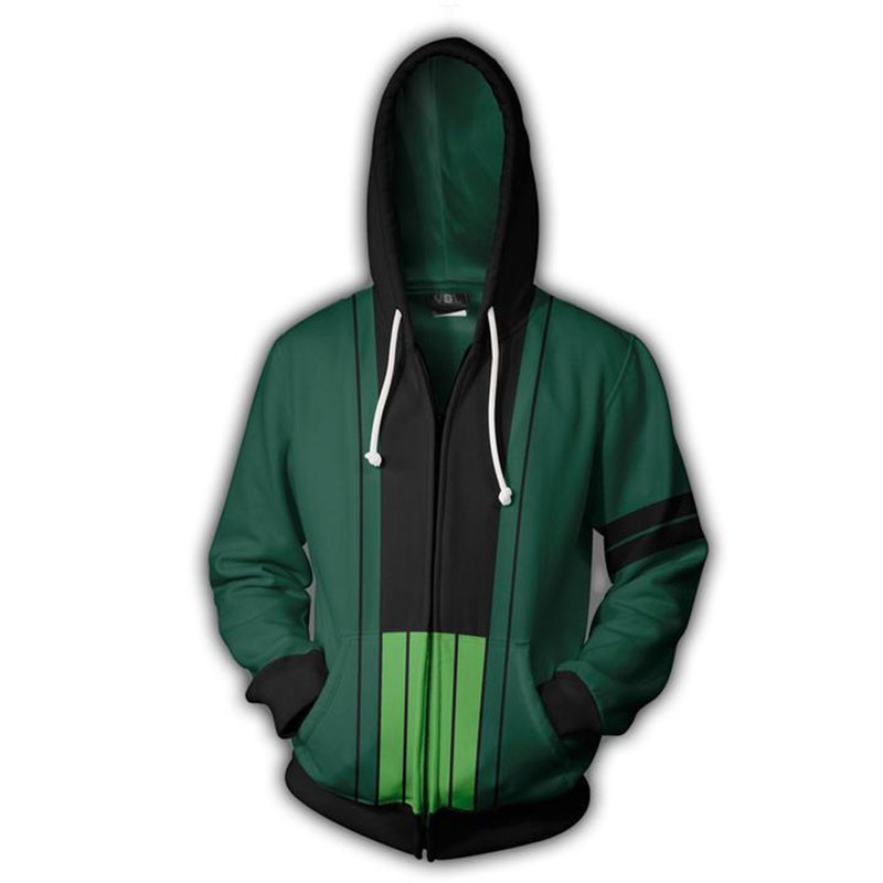 Áo khoác hoodie tay dài hóa trang nhân vật Roronoa Zoro trong ONE PIECE size S-5XL cho nam