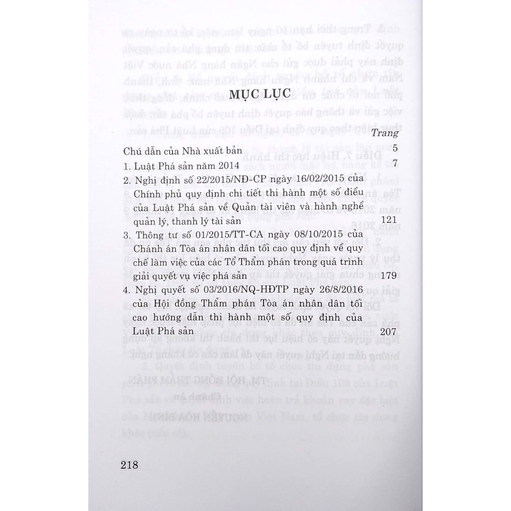 Sách Luật Phá Sản (Hiện Hành) Và Văn Bản Hướng Dẫn Thi Hành (Tái Bản)