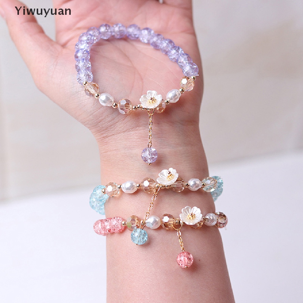 &lt; Yiwuyuan &gt; Vòng Tay Chuỗi Hạt Pha Lê Nhiều Màu Sắc Phong Cách Bohemian Hàn Quốc Thời Trang Cho Nữ Đang Giảm Giá