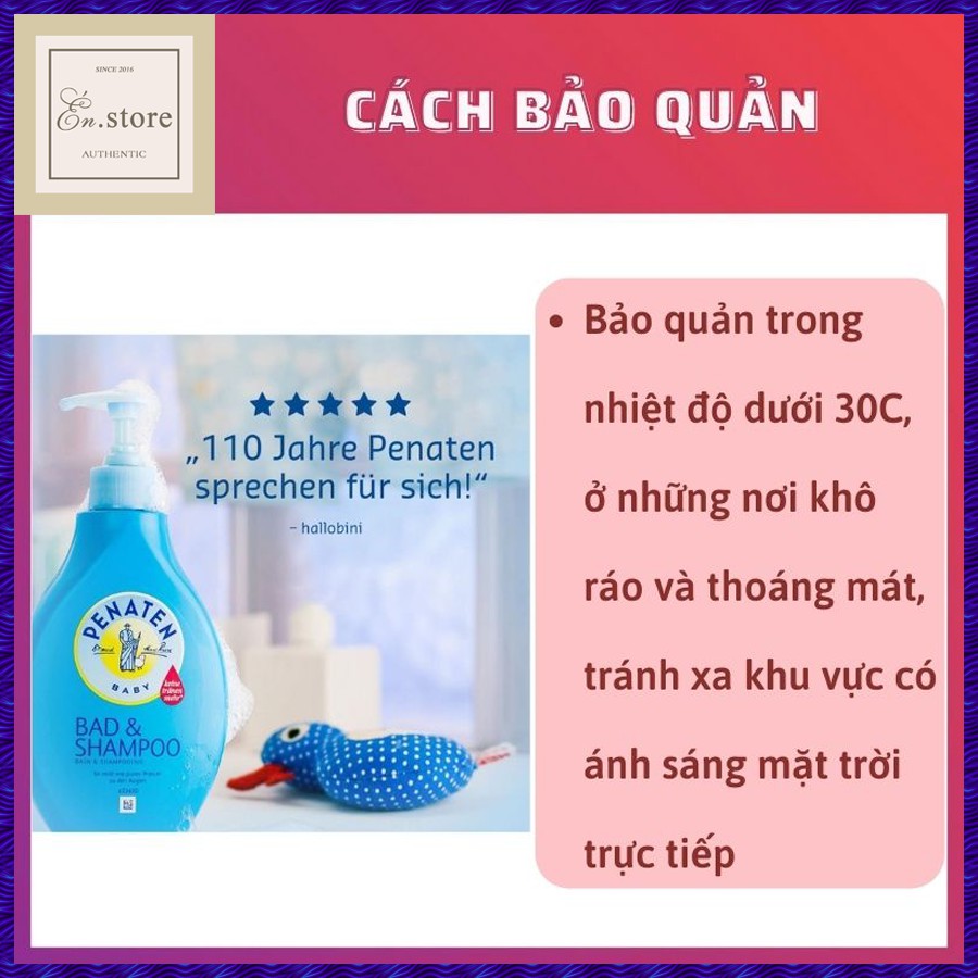 [HÀNG CHÍNH HÃNG]Sữa Tắm Gội Hỗ Trợ Chống Cảm Cúm PENATEN Đức An Toàn, Nhẹ Dịu, Không Cay Mắt Cho Bé