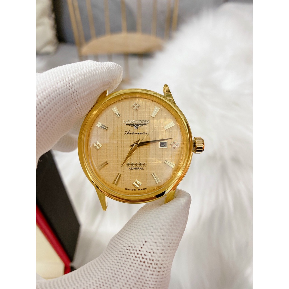 ĐỒNG HỒ CƠ LONGINES( AUTOMATIC) - MẶT ĐÚC 18K- DÂY DA XỊN- DỰC TRỮ CÓT 45 GIỜ | BigBuy360 - bigbuy360.vn