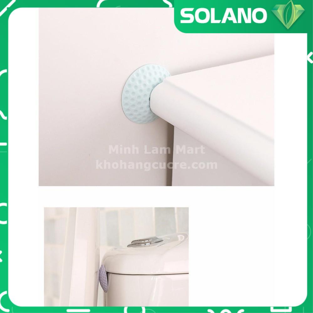 Chặn cửa chống va đập SOLANO dán tường giảm ồn tay nắm cửa ra vào cửa sổ an toàn cho bé ngủ ngon nhựa silicon HG-001031