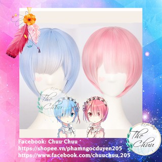 Tóc giả Re: Zero Ram/ Rem cosplay wig