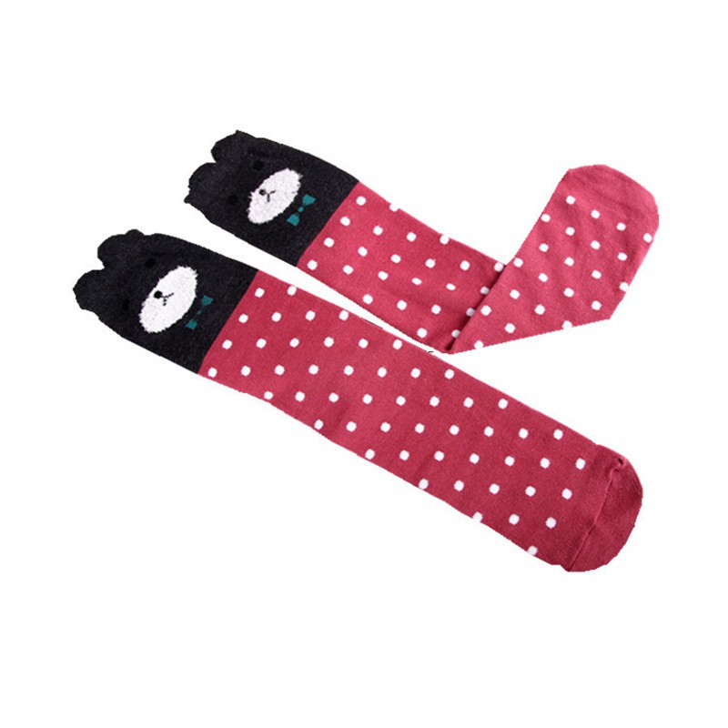 SMY Vớ cotton dáng dài 9 thiết kế độc đáo tùy chọn 40CM dành cho bé