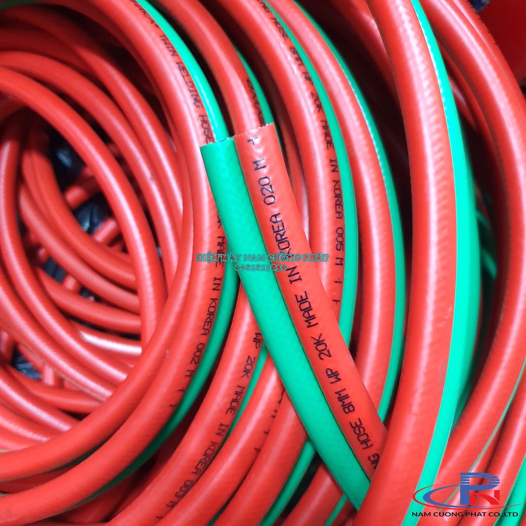 Dây hơi đôi oxy gas Masuka 8mm Hàn Quốc 10m