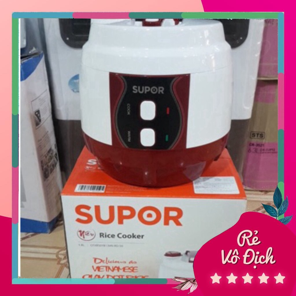 Nồi cơm điện Supor niêu 1,8L bảo hành chính hãng