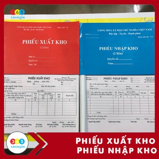 Phiếu Xuất - Nhập kho A5 - 2 liên 100 tờ chất liệu giấy carbon đẹp