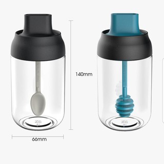 ⚡ĐỘC ĐÁO⚡Hũ Lọ Gia Vị Thủy Tinh Kèm Muỗng Cực Xịn, An Toàn, Vệ Sinh