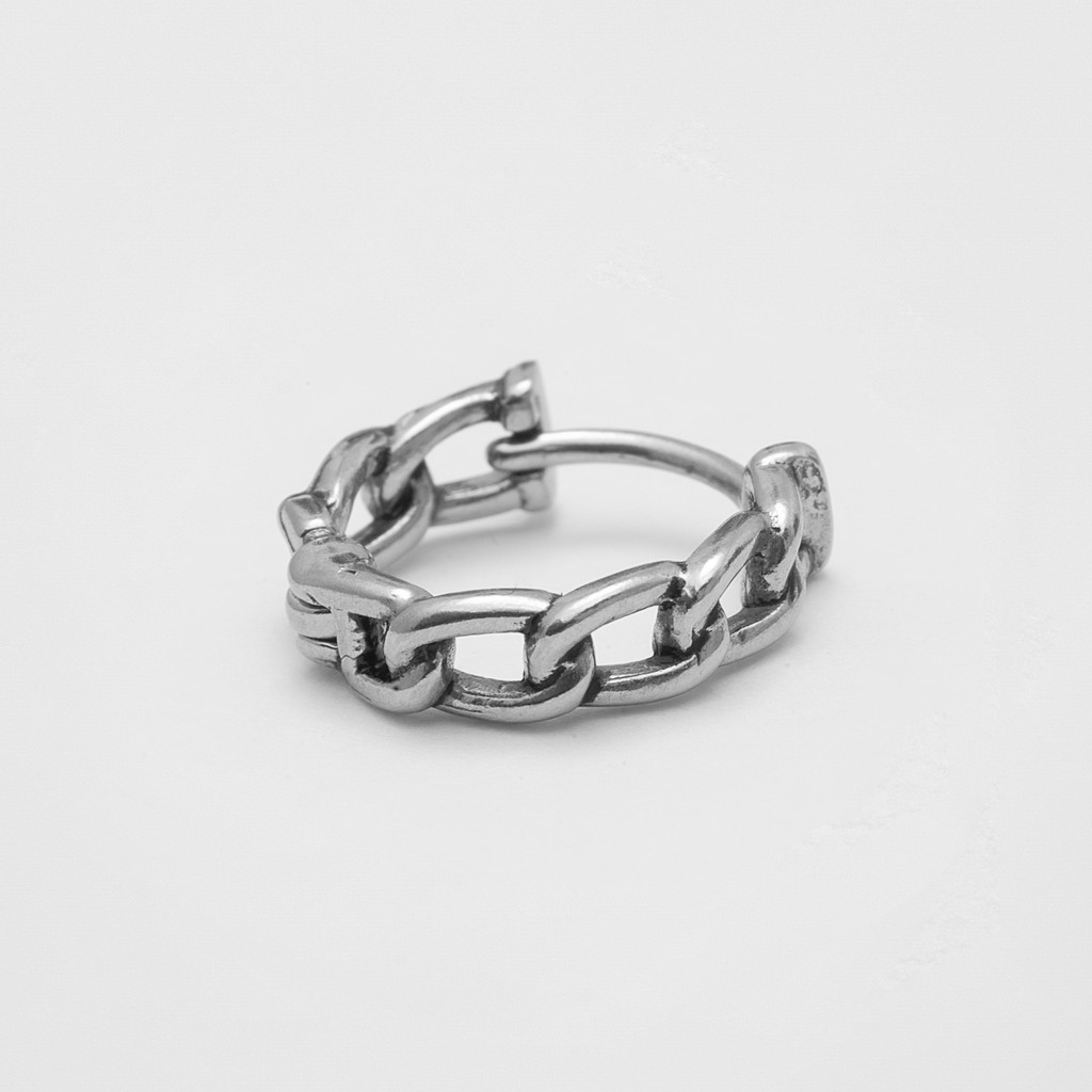 Khuyên tai vòng Twisted Chain Hoop