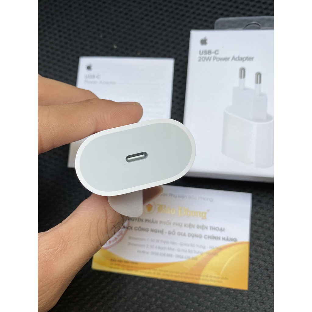 Củ sạc nhanh PD 20W Zin dành cho iPhone 12 Pro Max , IP 11 X Xs iPad hàng chuẩn xịn fullbox hỗ trợ Apple airpods cốc cục