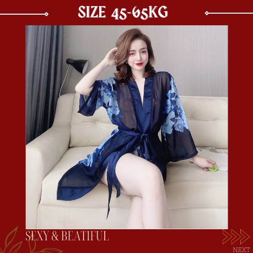 Váy Ngủ Áo Choàng 🌸 SANG CHẢNH🌸 Đầm Ngủ Sexy Lụa Chiffon Chất Siêu Mát, Sang Chảnh - Size<65kg> Sun Shop | BigBuy360 - bigbuy360.vn