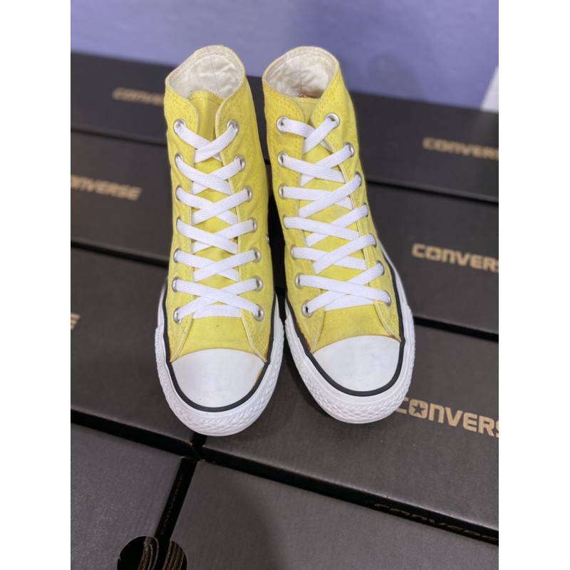 [SALE] GIÀY CONVERSE CỔ CAO VÀNG SIZE 37.5/24cm (2hand real)