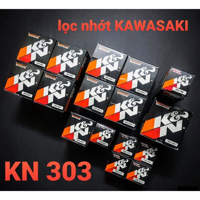 Lọc nhớt KN 303 xe moto Kawasaki nhập khẩu USA