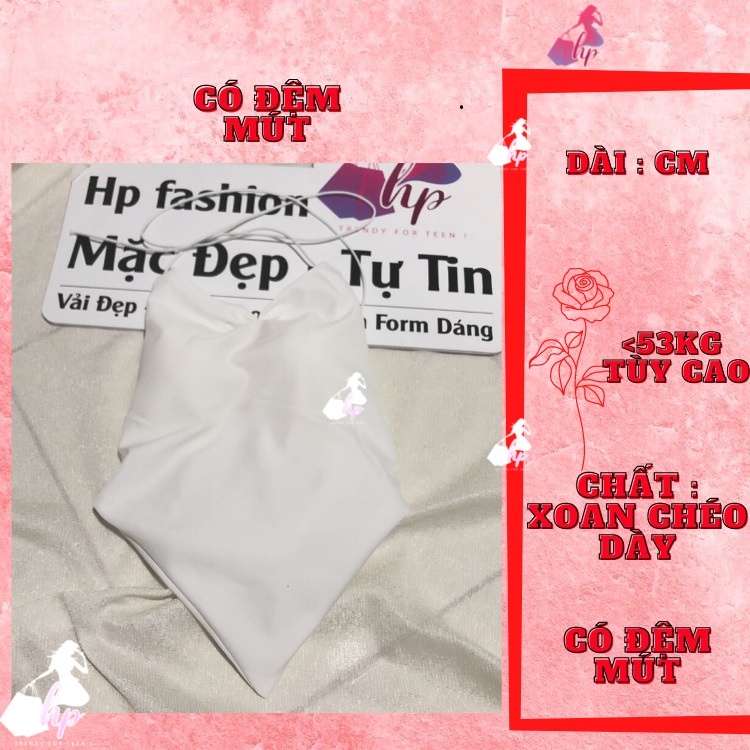 Áo yếm nữ sexy tà nhọn hở lưng cột dây có mút ngực siêu cá tính thích hợp đi chơi đi tiệc- A173