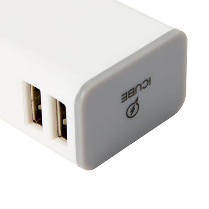 Cổng Sạc Nhanh ARTBOX Hàn Quốc iCUBE 2 Cổng Có Thể Tháo Rời