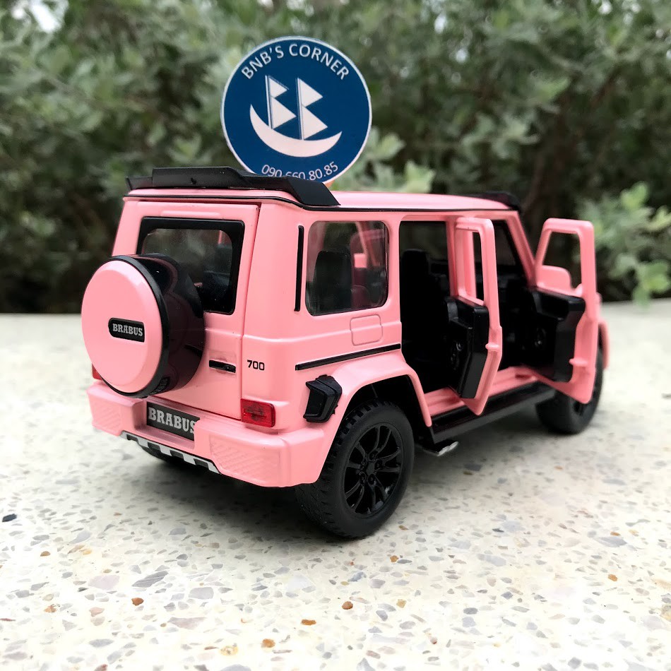Xe mô hình 1:32 Mercedes-Benz Brabus G700 màu hồng